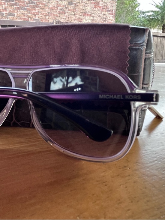 Michael Kors Purple aviator sunglasses main image 5